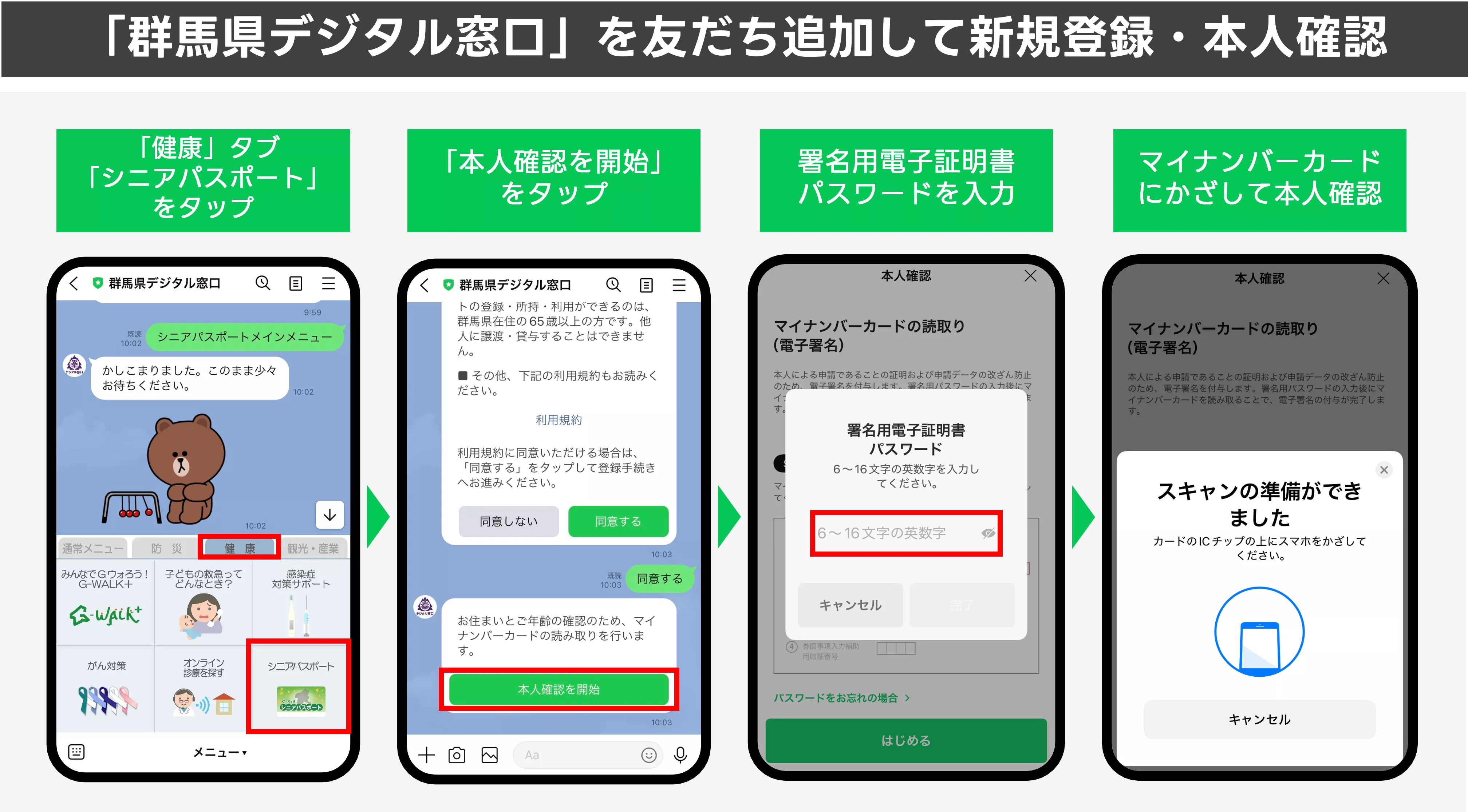 LINE公式アカウントでデジタルパスを発行！65歳以上を対象にしたLINE