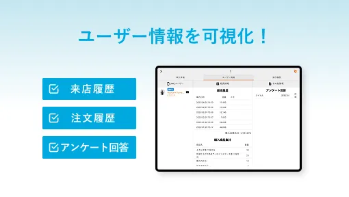 可視化された顧客情報を活用した接客