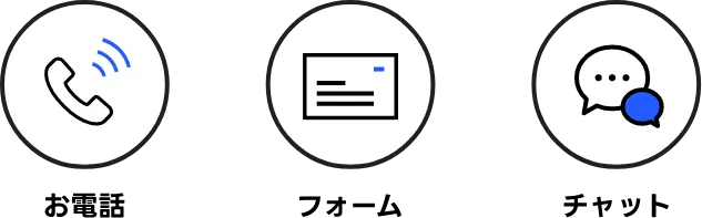 お電話・フォーム・チャット